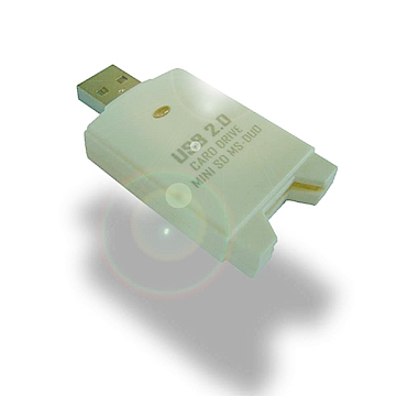 USB 2.0  MINI-SD/MS Duo/MS Pro Duo  Card  Drive